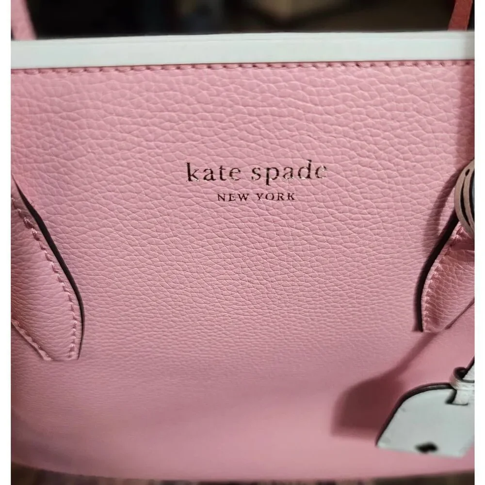 Kate Spade Leather Eva Purse Satchel AND Staci Large Slim Bifold Wallet PINK - Picture 5 of 16